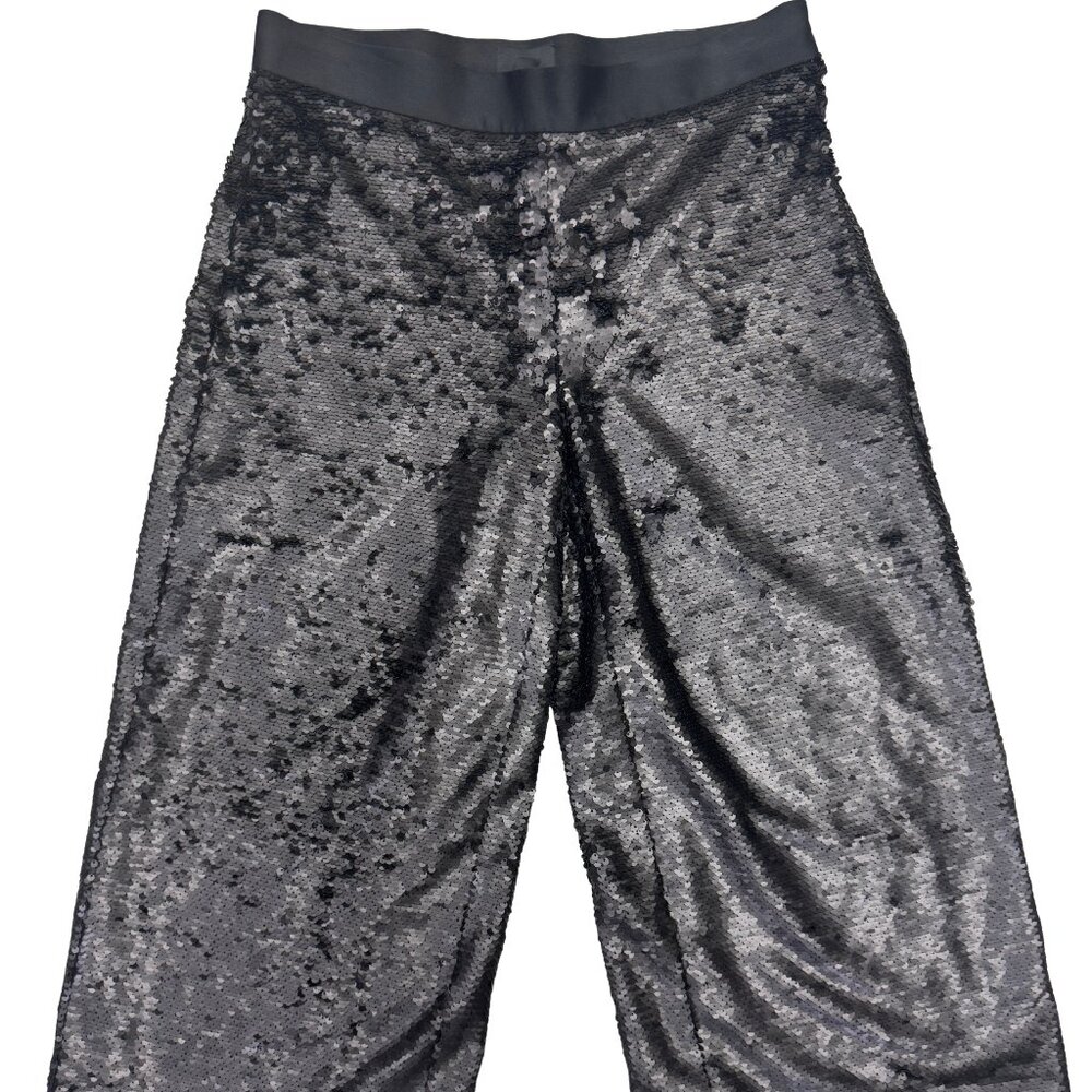 BANANA REPUBLIC Womens Size 0 Black Sequin Pants RN54023